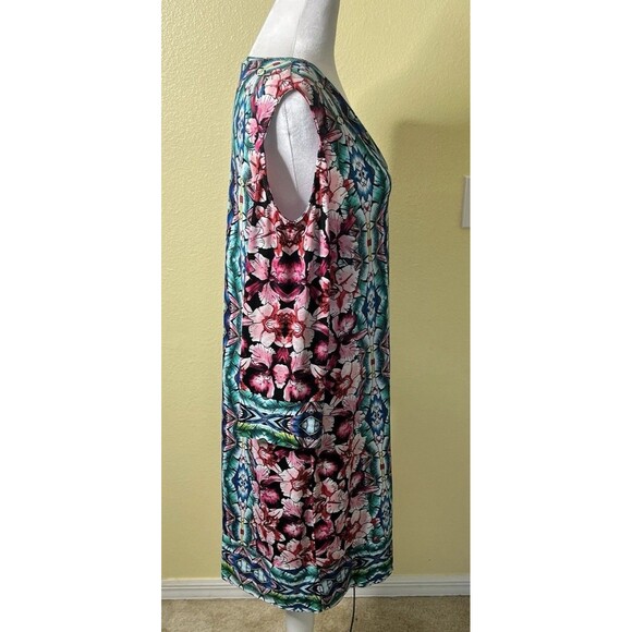 Nicole by Nicole Miller Women’s Multicolor Floral Cold Shoulder Sheath Dress M - Picture 5 of 7